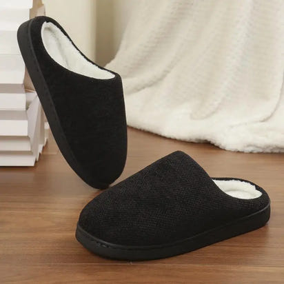 Women's Cozy Soft Sole Home Slippers Couples Winter Warm Indoor Bedroom Slippers Lightweight Anti Slip Plush Cotton Shoes Woman