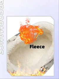 Winter Foot Slippers Men Women Outer Wear Velvet Thickened Warm Home Couple Anti-slip Waterproof Cotton Shoes