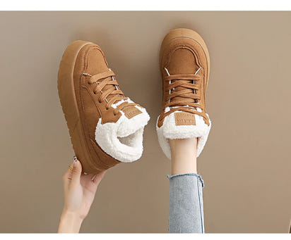 Women's Warm and Cozy Casual Shoes, 2025 Winter New Style Casual Sports Shoes, Anti-slip and Wear-resistant Snow Boots