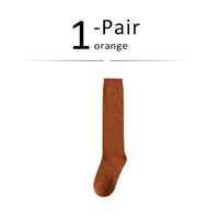 Long Socks Women Stockings Organic Cotton Solid Warm Thigh High Ladies Girls Street Fashion Young Casual Knee Socks Harajuku