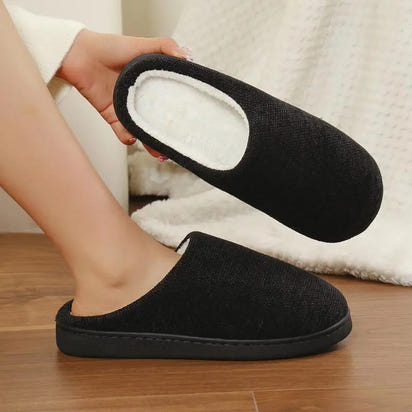 Women's Cozy Soft Sole Home Slippers Couples Winter Warm Indoor Bedroom Slippers Lightweight Anti Slip Plush Cotton Shoes Woman