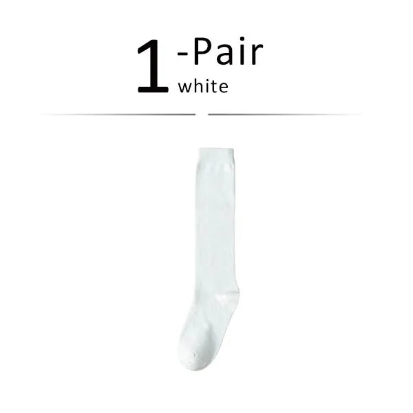 Long Socks Women Stockings Organic Cotton Solid Warm Thigh High Ladies Girls Street Fashion Young Casual Knee Socks Harajuku