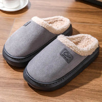 Cozy Winter Plush Slippers for Women Thick Sole Non Slip Indoor Home Slippers Woman Comfortable Warm Couples House Cotton Shoes