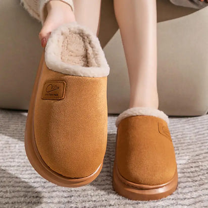 Cozy Winter Plush Slippers for Women Thick Sole Non Slip Indoor Home Slippers Woman Comfortable Warm Couples House Cotton Shoes