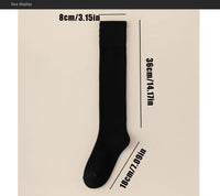 Long Socks Women Stockings Organic Cotton Solid Warm Thigh High Ladies Girls Street Fashion Young Casual Knee Socks Harajuku