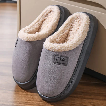 Cozy Winter Plush Slippers for Women Thick Sole Non Slip Indoor Home Slippers Woman Comfortable Warm Couples House Cotton Shoes