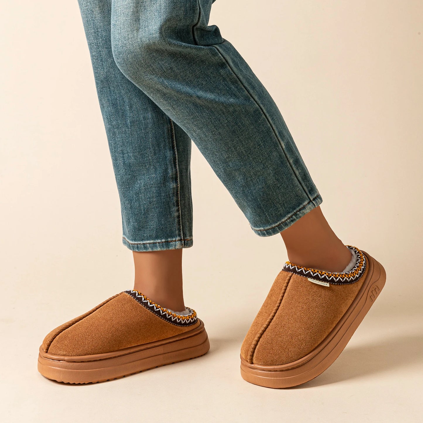 Cozy Plush Women's Bedroom Slipper Boots Soft Winter Indoor Fashion Casual Warm Girl's Home Non-slip Fuzzy Couples Slippers