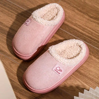 Cozy Winter Plush Slippers for Women Thick Sole Non Slip Indoor Home Slippers Woman Comfortable Warm Couples House Cotton Shoes