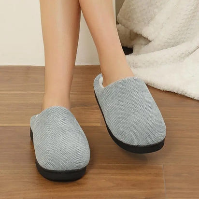 Women's Cozy Soft Sole Home Slippers Couples Winter Warm Indoor Bedroom Slippers Lightweight Anti Slip Plush Cotton Shoes Woman