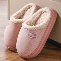 Cozy Winter Plush Slippers for Women Thick Sole Non Slip Indoor Home Slippers Woman Comfortable Warm Couples House Cotton Shoes