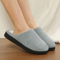 Women's Cozy Soft Sole Home Slippers Couples Winter Warm Indoor Bedroom Slippers Lightweight Anti Slip Plush Cotton Shoes Woman