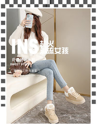 Women's Warm and Cozy Casual Shoes, 2025 Winter New Style Casual Sports Shoes, Anti-slip and Wear-resistant Snow Boots