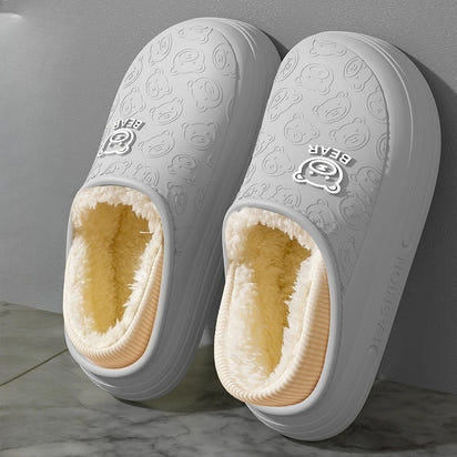 Fashion woman Cotton Slippers Winter Short Plush Casual Waterproof home footwear men indoor non slip warm comfort outdoor shoes