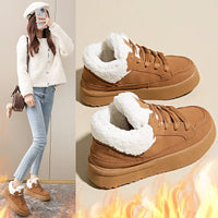 Women's Warm and Cozy Casual Shoes, 2025 Winter New Style Casual Sports Shoes, Anti-slip and Wear-resistant Snow Boots