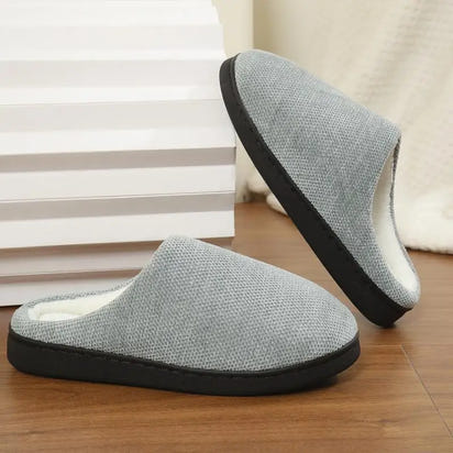 Women's Cozy Soft Sole Home Slippers Couples Winter Warm Indoor Bedroom Slippers Lightweight Anti Slip Plush Cotton Shoes Woman