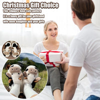 Winter Warm Plush Cow Face Slippers Non-Slip Soft Sole Home Fuzzy Footwear Cute Animal Themed Cozy Slippers Indoor Use Women/Men