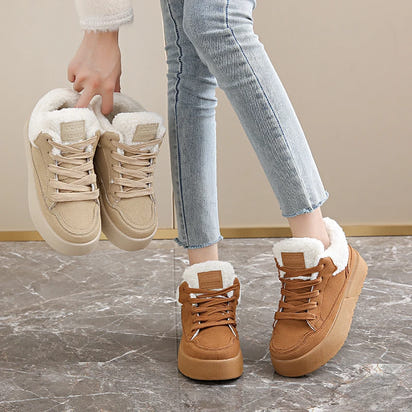 Women's Warm and Cozy Casual Shoes, 2025 Winter New Style Casual Sports Shoes, Anti-slip and Wear-resistant Snow Boots