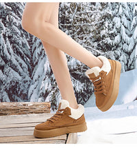 Women's Warm and Cozy Casual Shoes, 2025 Winter New Style Casual Sports Shoes, Anti-slip and Wear-resistant Snow Boots