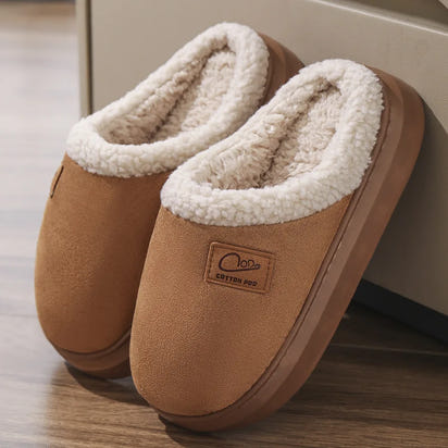 Cozy Winter Plush Slippers for Women Thick Sole Non Slip Indoor Home Slippers Woman Comfortable Warm Couples House Cotton Shoes